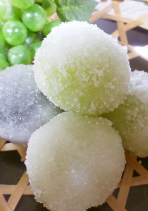 共楽堂風　ぶどうの羽二重包み-レシピのメイン写真