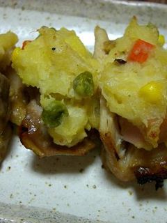 残ったポテサラで鶏肉サンド焼き-レシピのメイン写真