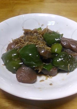 こんにゃくとピーマンの炒め煮-レシピのメイン写真
