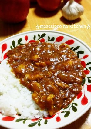 野菜の水分だけ！濃厚トマトチキンカレー-レシピのメイン写真