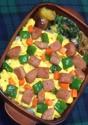 簡単☆コロコロスパム弁当-レシピのメイン写真