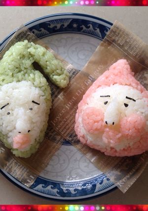 【簡単】キャラ弁 おにぎり こびとづかん-レシピのメイン写真