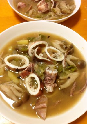 具沢山♡イカの煮汁スープ-レシピのメイン写真