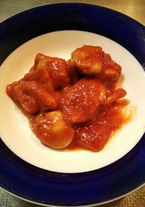 ★鶏肉とトマトのオイスターソース煮★-レシピのメイン写真