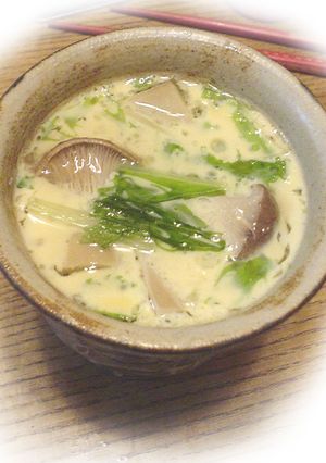 おなべで作れる！豆乳茶碗蒸し-レシピのメイン写真