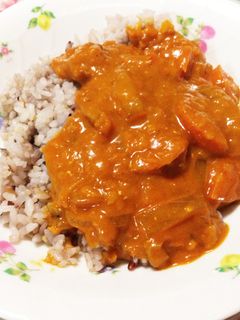 後からピリッと幸せココナッツカレーꆧεꆧ-レシピのメイン写真