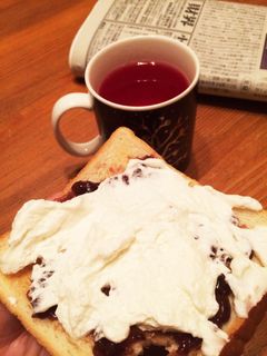 朝食に☆小倉ホイップトースト-レシピのメイン写真