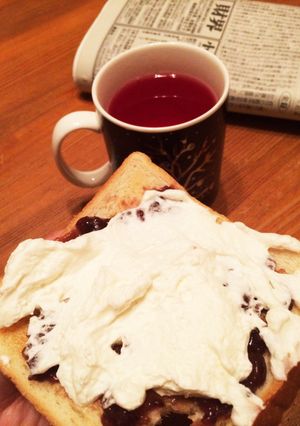 朝食に☆小倉ホイップトースト-レシピのメイン写真