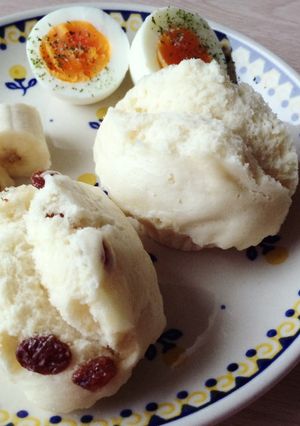 卵不使用！材料4つの基本の蒸しパン-レシピのメイン写真