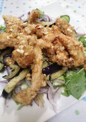 鳥むね肉でも簡単に油淋鶏風♪-レシピのメイン写真