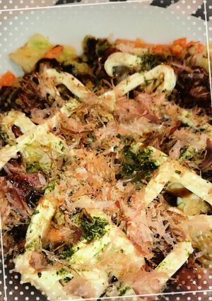 キャベツ大量消費！簡単お好み焼き～-レシピのメイン写真