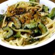 塩昆布と苦瓜のパスタ