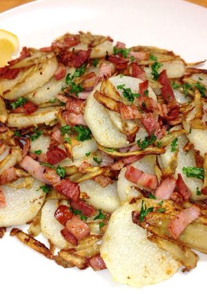 ごぼうとベーコン 長芋のバター焼き♡-レシピのメイン写真