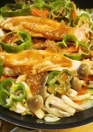 フライパンで☆鮭のチャンチャン梅にんにく-レシピのメイン写真