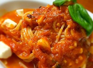 タコとクリームチーズのトマトソースパスタ-レシピのメイン写真