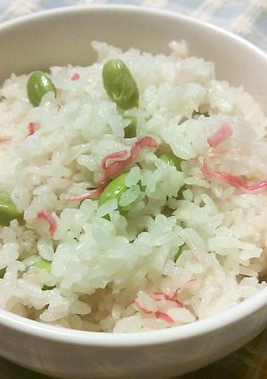 枝豆のかにかまのご飯-レシピのメイン写真