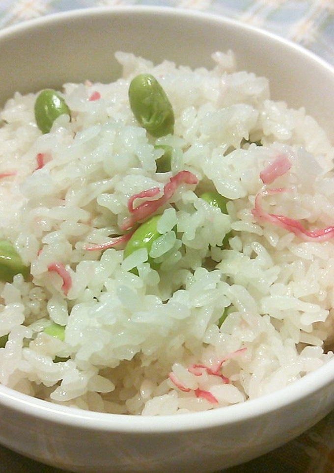 枝豆のかにかまのご飯-レシピのメイン写真