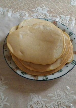 薄焼きホットケーキ（レモンティーの香り）-レシピのメイン写真