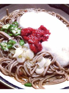 簡単!サッパリ梅ねばとろそば-レシピのメイン写真