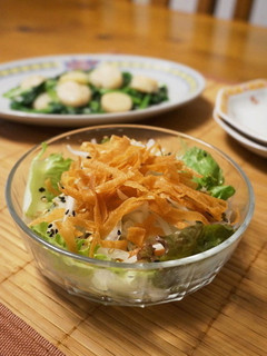 パリパリ☆春巻きの皮で中華サラダ-レシピのメイン写真