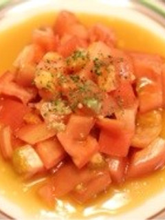 トマトのワサビ醤油サラダ-レシピのメイン写真