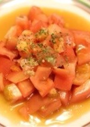 トマトのワサビ醤油サラダ-レシピのメイン写真