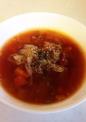 お野菜トロトロ☆優しい味のミネストローネ-レシピのメイン写真