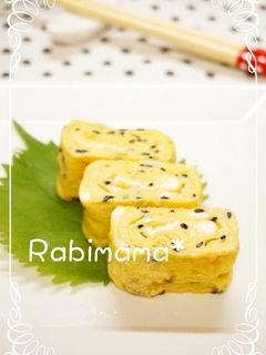 ✿お弁当に*黒ゴマ塩の玉子焼き✿-レシピのメイン写真
