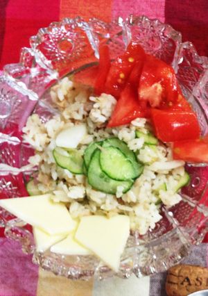 簡単 節約 夏バテ防止 サラダごはん-レシピのメイン写真