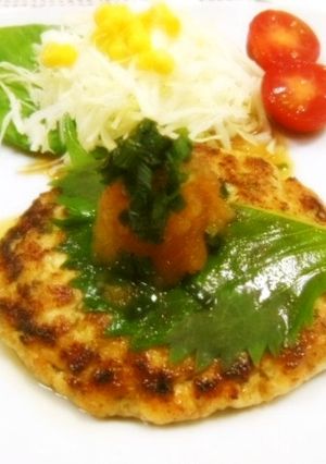 しそ入り豆腐ハンバーグ-レシピのメイン写真