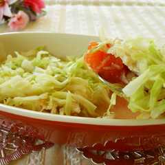 รูปของ ✿レンジで✿　千切りキャベツの重ね煮