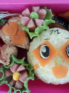 ♬キャラ弁♬メロンパンナちゃん-レシピのメイン写真