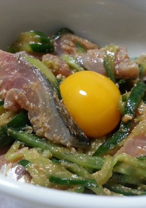 鯖ときゅうりのユッケ-レシピのメイン写真