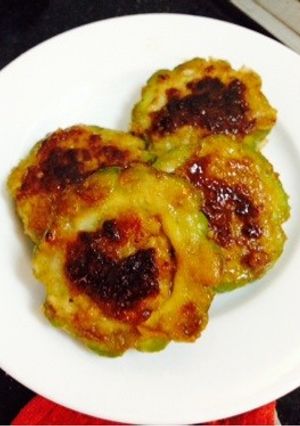 ゴーヤの肉詰め照り焼き-レシピのメイン写真