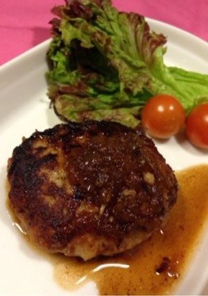 節約！フライパンでタレまで和風ハンバーグ-レシピのメイン写真