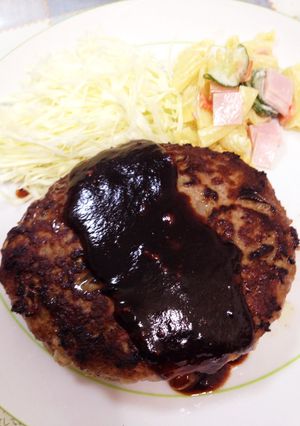 ハンバーグ-レシピのメイン写真