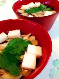 簡単☆舞茸のお吸い物-レシピのメイン写真