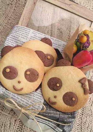 ○●パンダクッキー（*✪ฺܫ✪*ฺ）○●-レシピのメイン写真