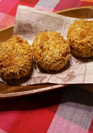 南瓜コロッケ！煮物リメイク＊素麺で♪-レシピのメイン写真