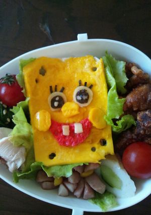 ☆きゃら弁☆偽スポンジボブ-レシピのメイン写真