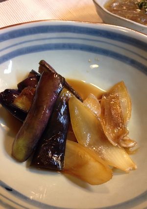 ナスと玉ねぎ甘酢炒め-レシピのメイン写真