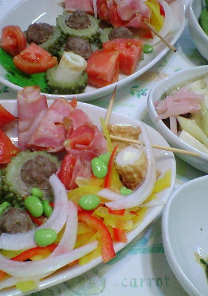 簡単！おつまみトマトとベーコンの串焼き-レシピのメイン写真