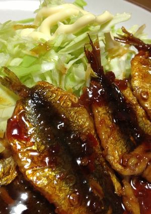 イワシの蒲焼☆ちょいピリ豆板醤で♪-レシピのメイン写真