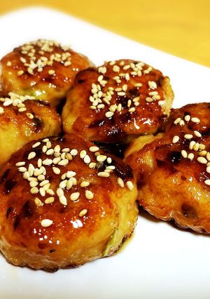 簡単♫混ぜて焼いて絡めるだけの鶏つくね-レシピのメイン写真
