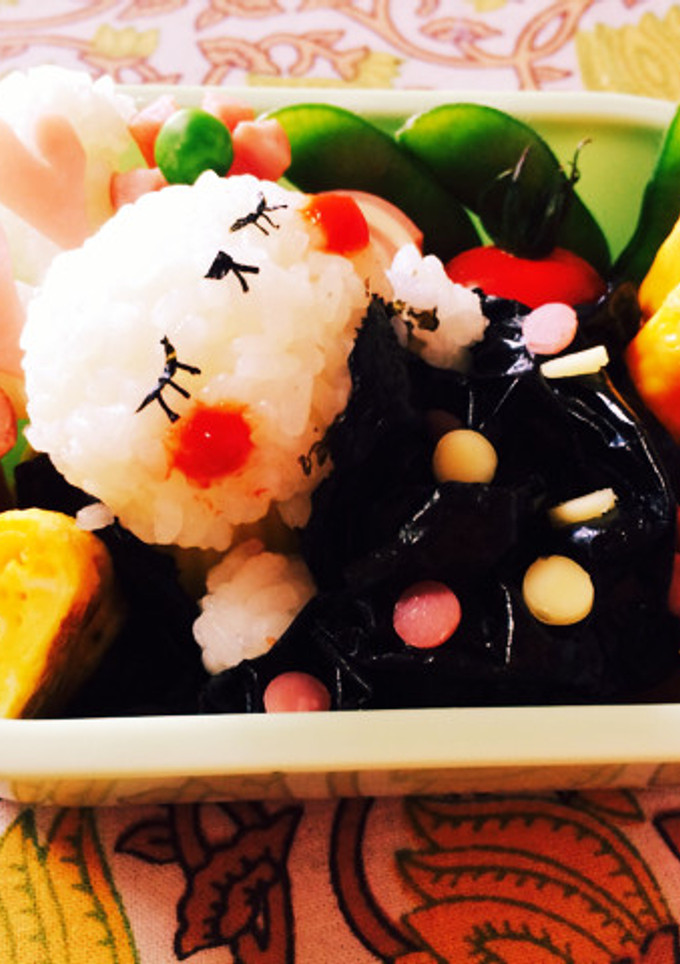 簡単☆キャラ弁うさぎのお昼寝-レシピのメイン写真