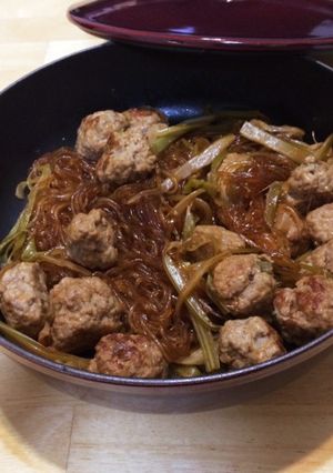 ニダベイユで 豚肉団子と春雨の煮込み-レシピのメイン写真