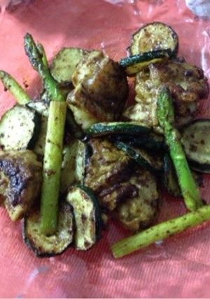 鶏肉とズッキーニのカレー炒め♪-レシピのメイン写真