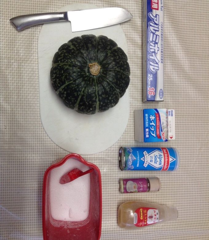 焼きかぼちゃ(アウトドア料理)-レシピのメイン写真