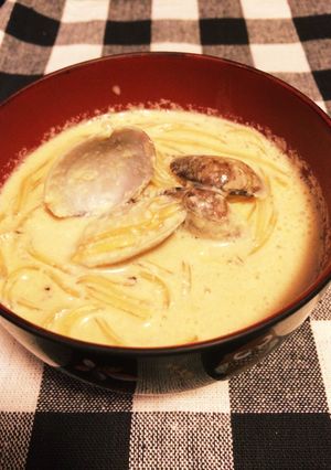 豆乳とマロニーのスープ-レシピのメイン写真