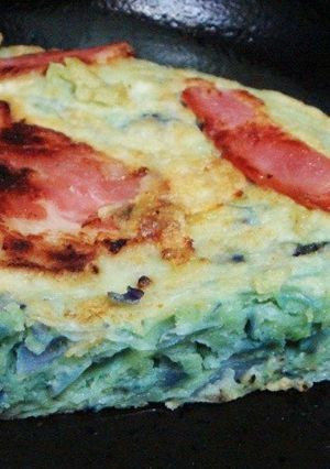 (科学実験) 青いお好み焼き-レシピのメイン写真